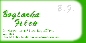 boglarka filep business card